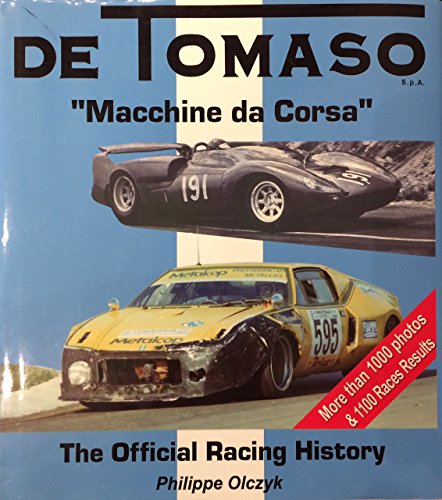 De Tomaso The Official Racing History
